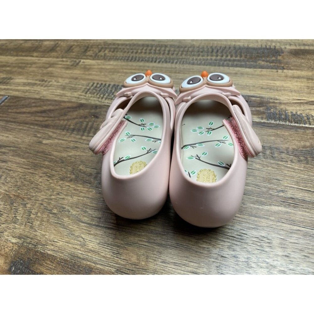 NEW Pale Pink Mini Melissa Owl Shoes 7 infant - Picture 4 of 9